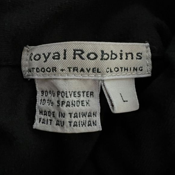 Royal Robbins Sweatshirt Womens Large Black‎ Zip Up Jacket Casual Athleisure - Picture 7 of 9